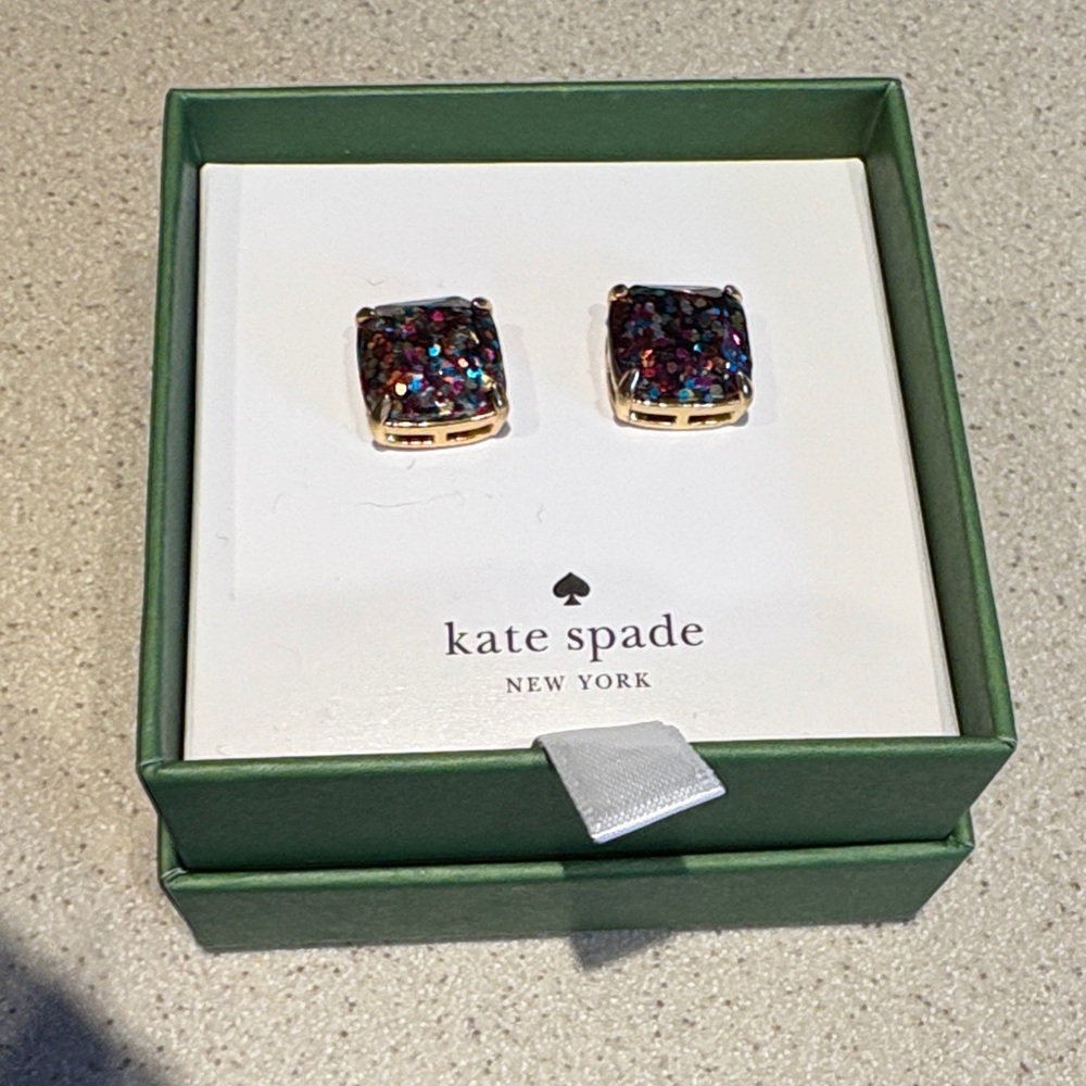 Kate Spade Glittering Square Earrings